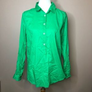 J Crew Kelly green button up shirt